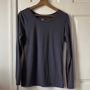 Healing Hands • "Melissa" Long Sleeve Tee in Pewter • Women's Size Small S